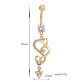 Twisted heart Navelpiercing - Piercings4you