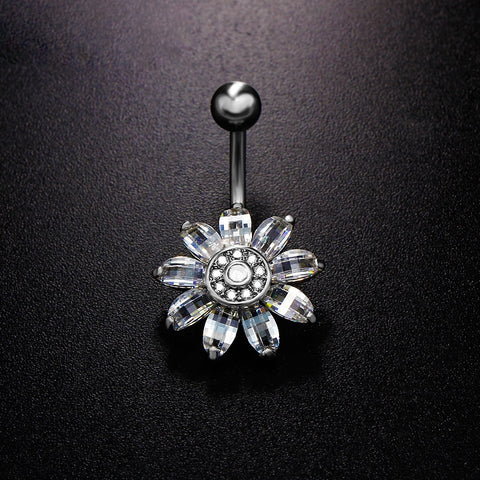 Special blossom witgoud Navelpiercing - Piercings4you