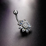 Special blossom witgoud Navelpiercing - Piercings4you